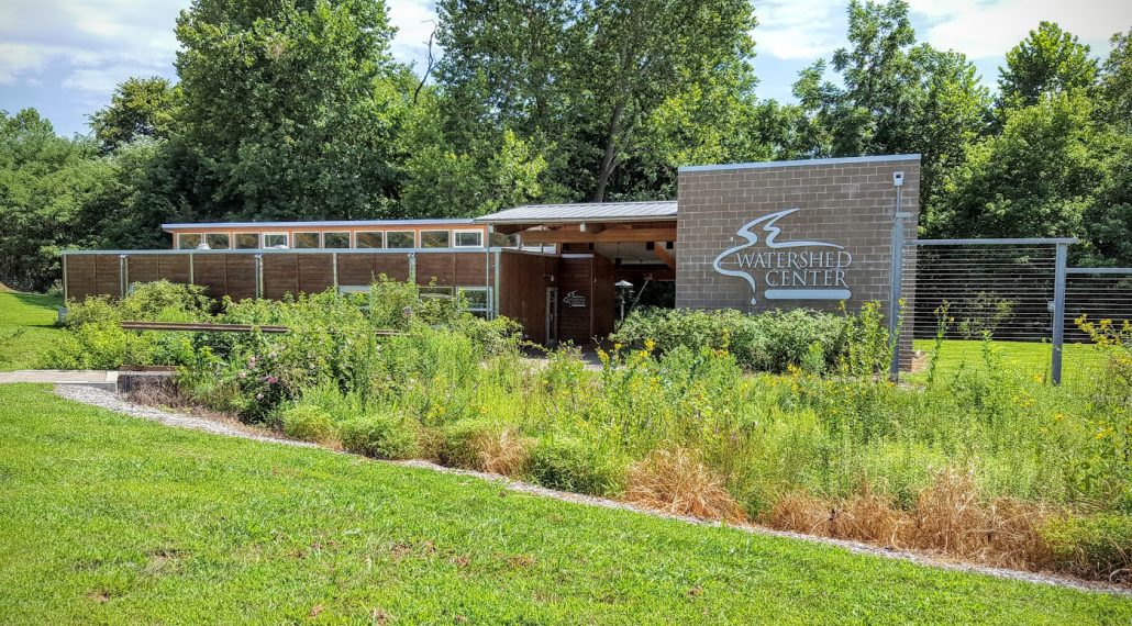 Building & Rain Garden August