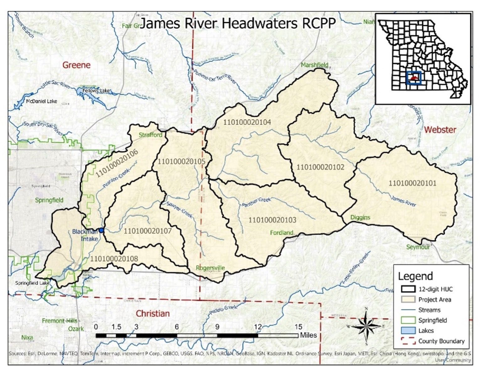 James River RCPP Update - Watershed Committee of the Ozarks